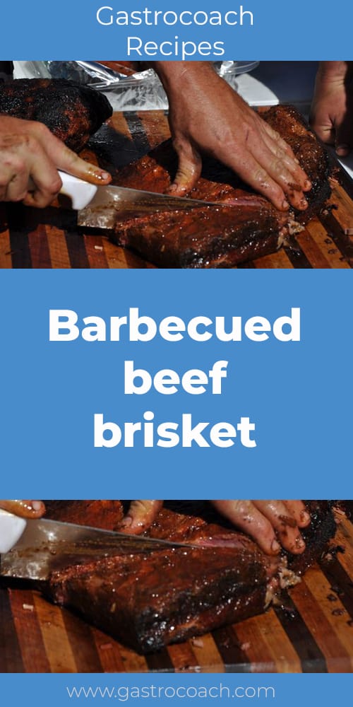 Delicious Barbecued beef brisket Get the recipe on Gastrocoach
