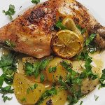 Chicken Thighs in Lemon-Garlic Sauce