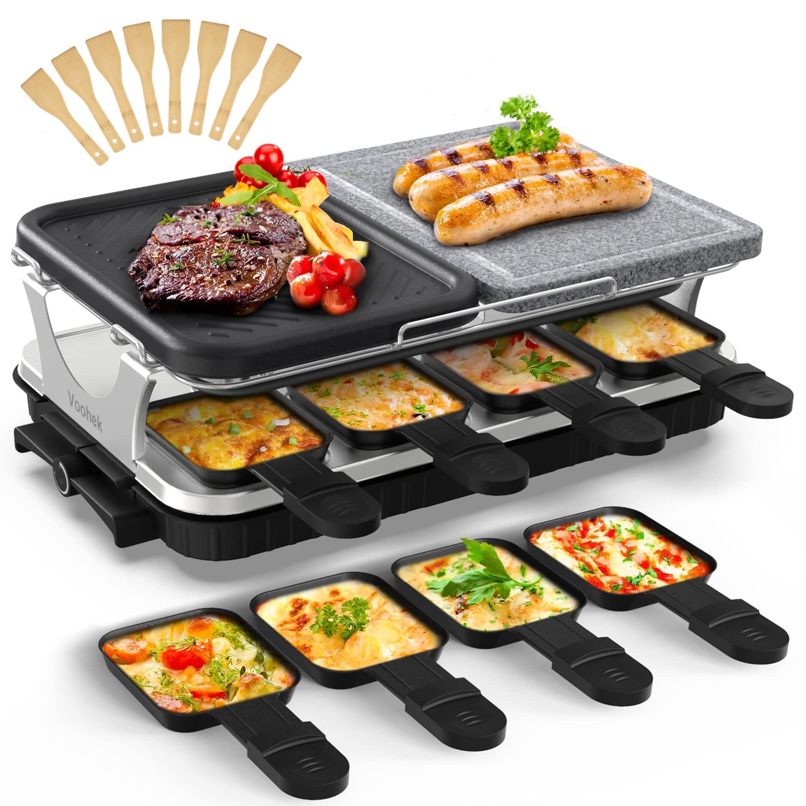 Voohek Korean BBQ Grill Raclette Table Grill
