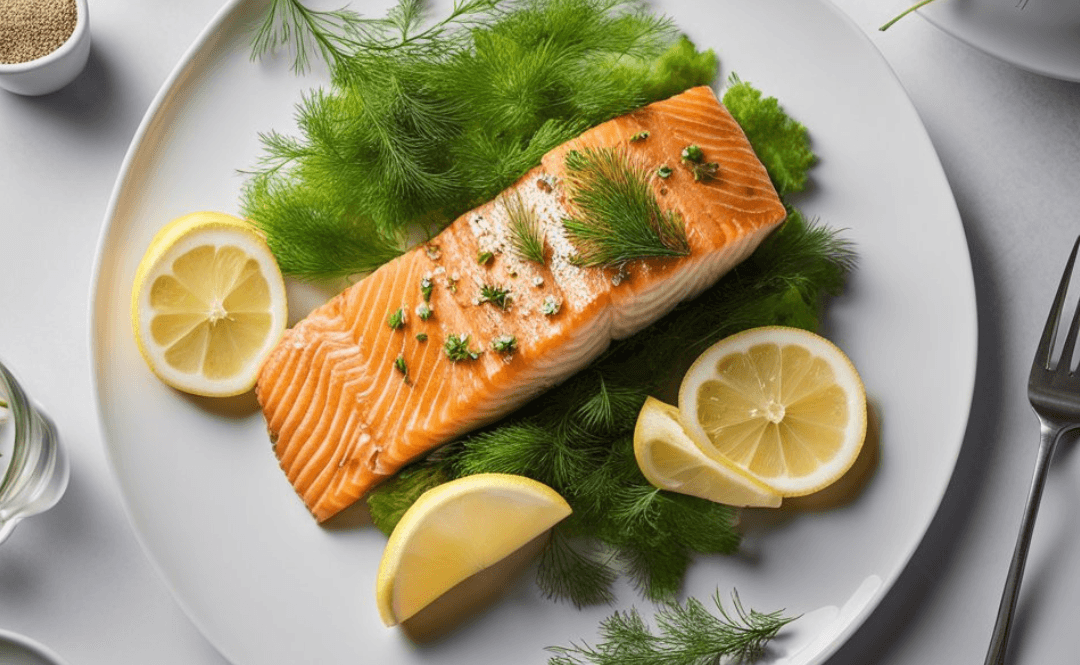 Swimming Upstream to Health: The Delightful Dance of Baked Salmon with Dill and Lemon